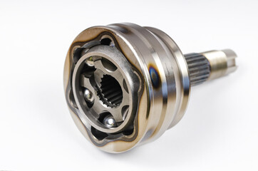 Drive shaft joint on white background. New Constant velocity joints. Constant velocity joints...