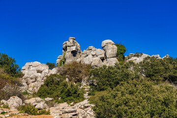El Torcal de Antequera, Andalusia, Spain, near Antequera, province Malaga.
