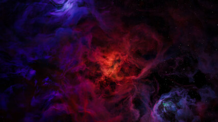 Sci fi  landscape cyberpunk style 3d render, Fantasy universe and galaxy cloud background.