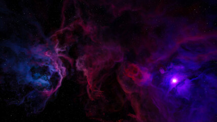 Sci fi  landscape cyberpunk style 3d render, Fantasy universe and galaxy cloud background. © patpongstock