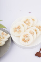 Korean Melon or oriental malon on white background.