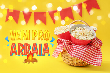 Beautiful greeting card for Festa Junina (June Festival)