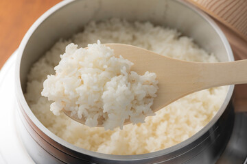 羽釜で炊いたご飯