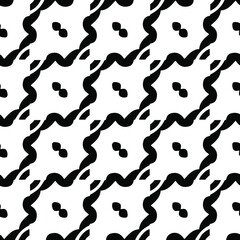 Naklejka na ściany i meble vector seamless pattern with diagonal elements. abstract ornament for wallpapers and backgrounds. Black and white colors.