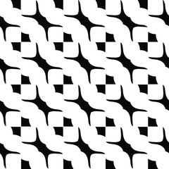 vector seamless pattern with diagonal elements. abstract ornament for wallpapers and backgrounds. Black and white colors.