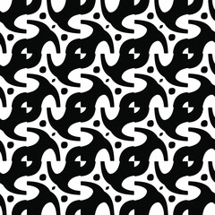 vector seamless pattern with diagonal elements. abstract ornament for wallpapers and backgrounds. Black and white colors.
