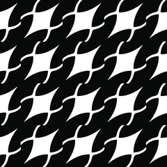 vector seamless pattern with diagonally placed elements. abstract ornament for wallpapers and backgrounds. Black and white colors. 