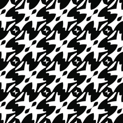 vector seamless pattern with diagonal elements. abstract ornament for wallpapers and backgrounds. Black and white colors.
