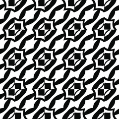 vector seamless pattern with diagonal elements. abstract ornament for wallpapers and backgrounds. Black and white colors.