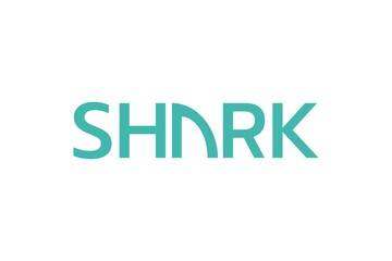 Shark Blue Fin Logotype concept design illustration