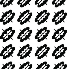 vector seamless pattern with diagonal elements. abstract ornament for wallpapers and backgrounds. Black and white colors.