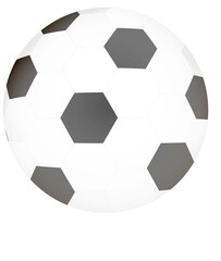 white soccer ball, vector graphics