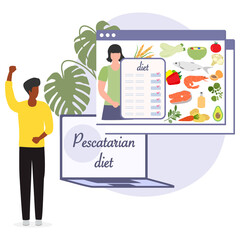 People Online Pescatarian Diet Vegetarian Healthy