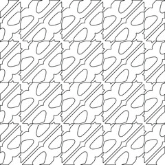 vector pattern with diagonal elements. abstract ornament for wallpapers and backgrounds. Black and white colors.