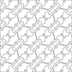 vector pattern with diagonal elements. abstract ornament for wallpapers and backgrounds. Black and white colors.
