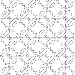 vector pattern with diagonal elements. abstract ornament for wallpapers and backgrounds. Black and white colors.