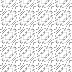 vector pattern with diagonal elements. abstract ornament for wallpapers and backgrounds. Black and white colors.