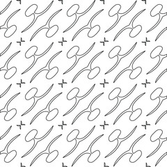 vector pattern with diagonal elements. abstract ornament for wallpapers and backgrounds. Black and white colors.