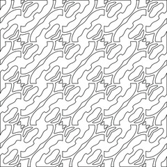  vector pattern with diagonal elements. abstract ornament for wallpapers and backgrounds. Black and white colors.