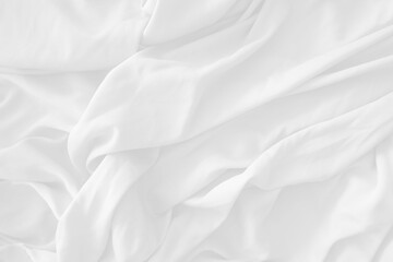 Obraz premium Abstract background on isolated. Abstract white waves. wave from fabric