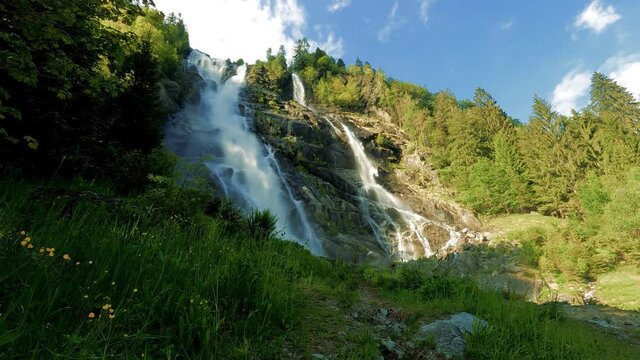 Landscape of the Nardis Falls - Dolomites Italy