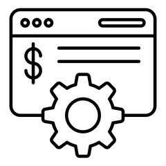 A linear design, icon of web Infographic