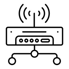 A trendy design icon of wifi network