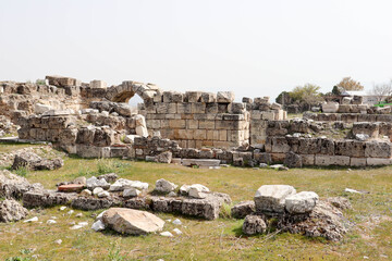 ruins of ancient city Laodicea on the Lycus in Turkey - romans baths