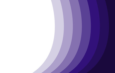 Dark purple spectrum wavy line gradient color pattern frame background with empty space for text.
