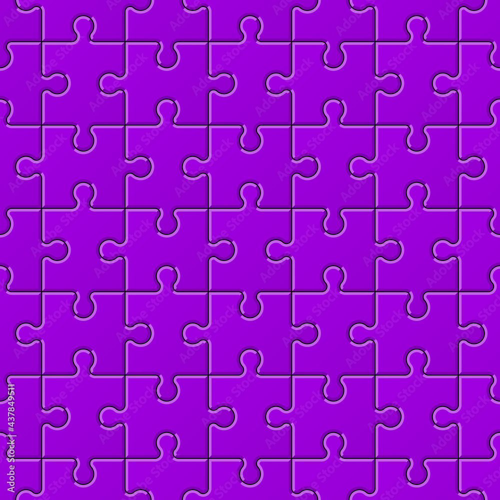 Poster seamless background pattern. a lot of piece flat puzzle presentation. many step circle business card