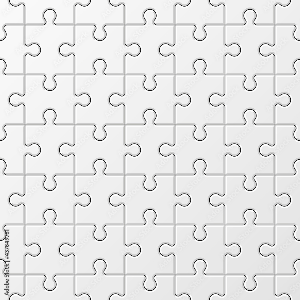 Poster background pattern. a lot of piece flat puzzle presentation. many step circle business card. section