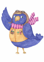 Brave bird looks like pilot