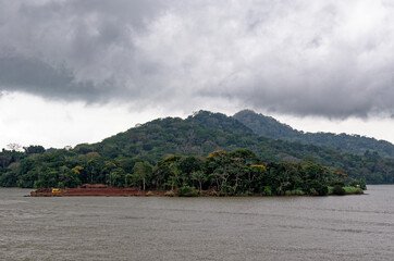 Sailing in to Gatun Lake - Panama Canal