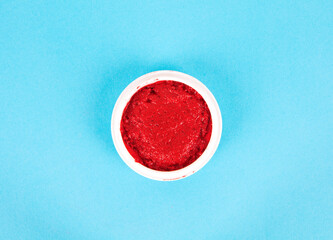 Inkpad on blue background