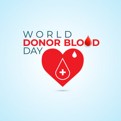 World Blood Donor Day. this design Hand Concept. flyer, banner