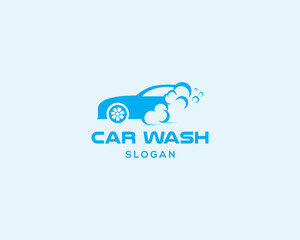 car wash logo creative illustration