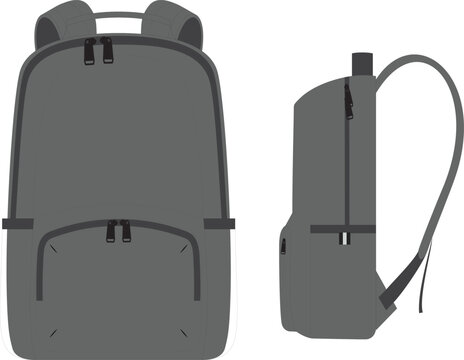 Team School Backpack Bag Vectors 