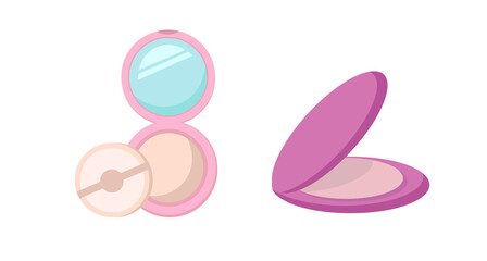 female powder and brush vector clip art set. female powder and brush vector clip art set. female powder and brush vector clip art set.