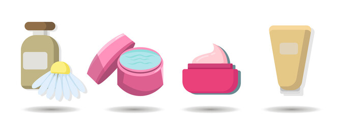 cosmetic cream vector clip art set. cosmetic cream vector clip art set. cosmetic cream vector clip art set.