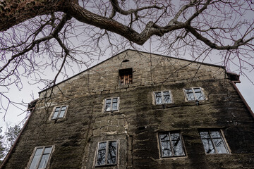 The historical haunted building from stone known as the House of Alchemist, according to folk...