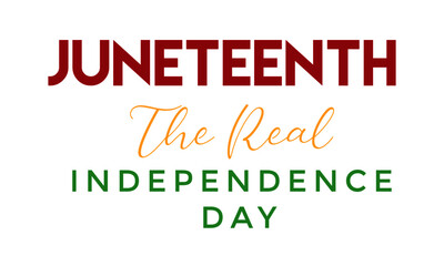 Juneteenth - Celebrate Freedom colorful vector typography design for print or use as poster, card, flyer or Banner