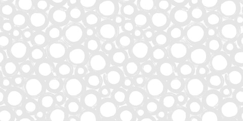 Hipster polka dot seamless pattern. Black and white abstract background with hand drawn bubbles.