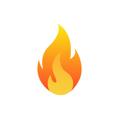 Fire icon. Flame Flammable. Vector graphics