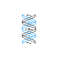 creative DNA icon vector