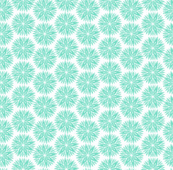 Simple and stylish vector seamless pattern with dahlia flowers. Wallpaper and background with a repeating pattern. Fashionable print for textiles and paper.