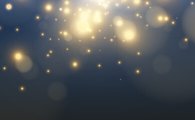 Bright beautiful star.Vector illustration of a light effect on a transparent background.	
