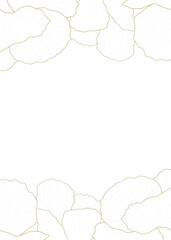 golden floral background