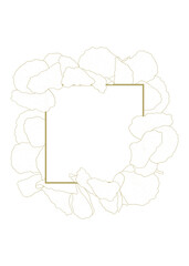 golden floral background