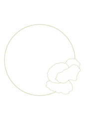 golden floral background