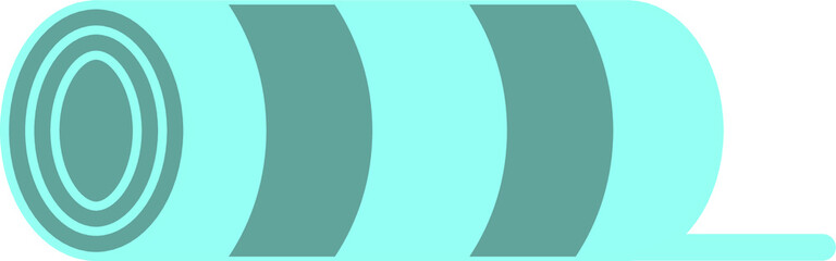 The rug is tourist. Travel item. Flat design.